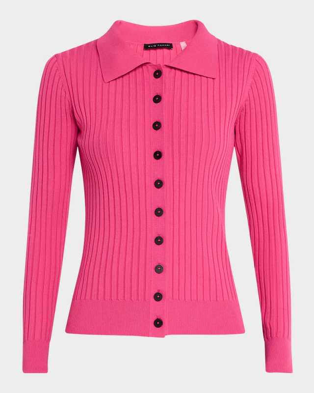 The Mariella Ribbed Button-Down Sweater
